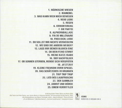 Cover CD Der Himmel ist voll Dampf Rückseite