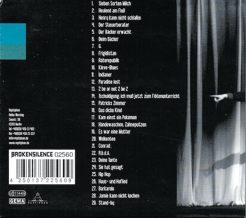 Ich 'n Lied - du 'n Lied Rückseite